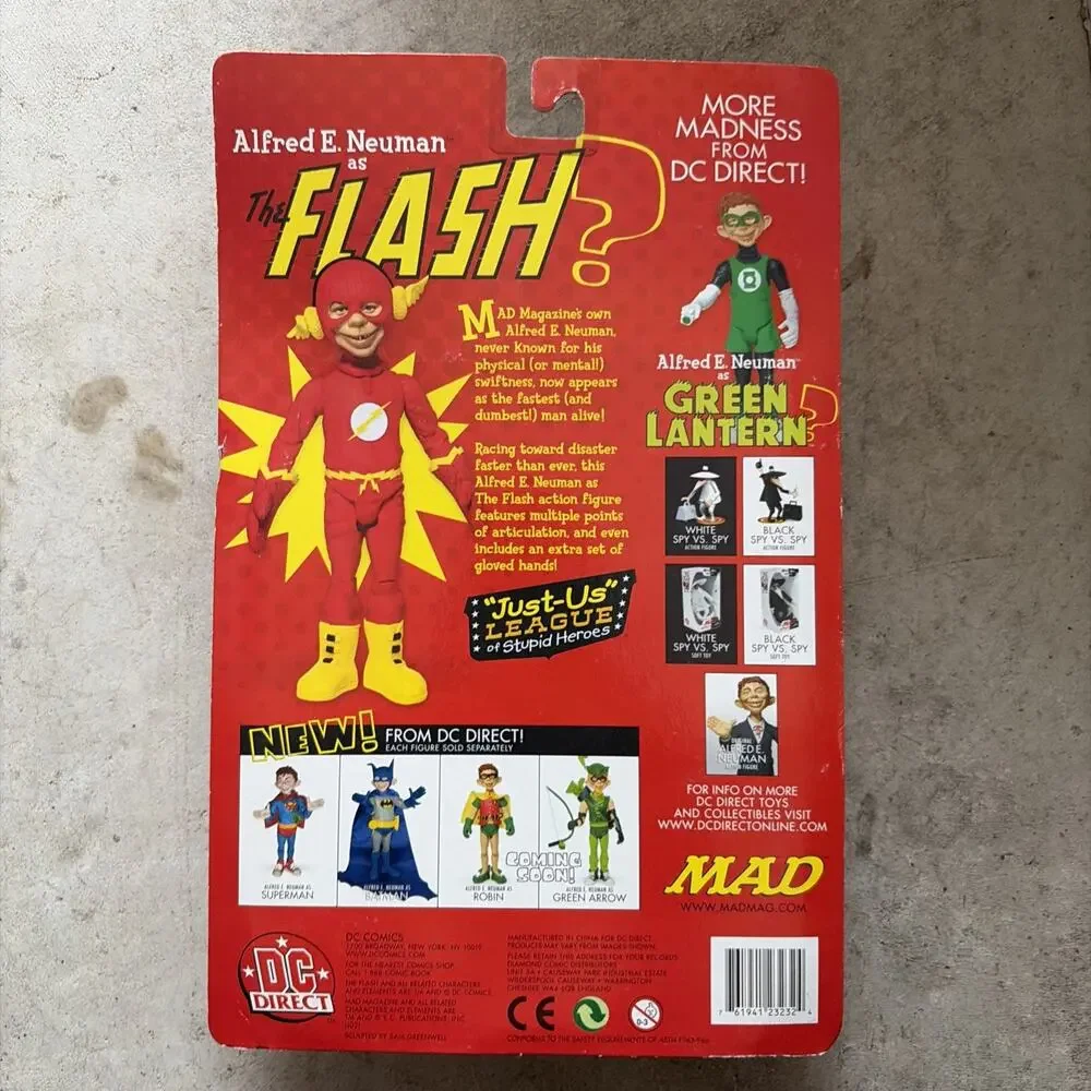 Mad Magazine “Just Us” THE FLASH Action Figure DC Direct Alfred E Neuman NEW